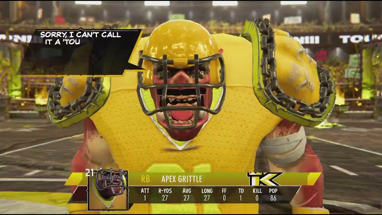 Mutant Football League 2 Game 093 Purple Mutant Eaters vs Kentucky Cheetahs