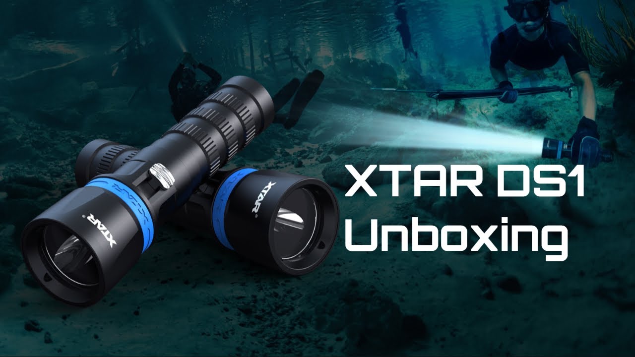 Unboxing of XTAR DS1 spearfishing dive light