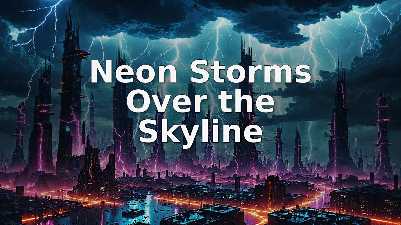 Neon Storms Over the Skyline | Cyberpunk Deep House Power