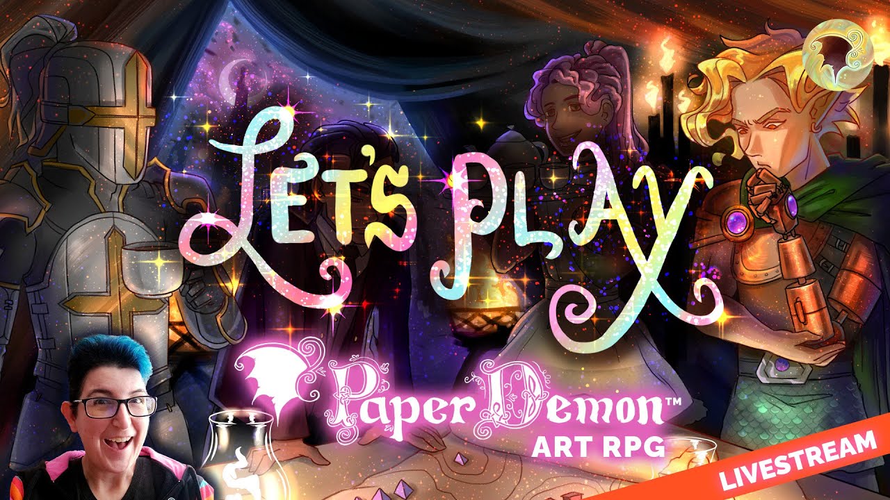Let's Play and Draw PaperDemon Art Role-playing Game #ocart