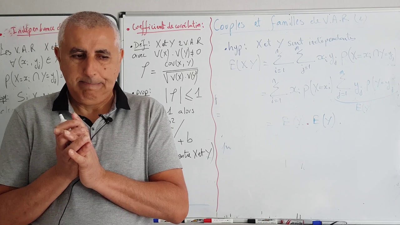 Couples et familles de VAR 2 Suite (indépendance - coefficient de corrélation)