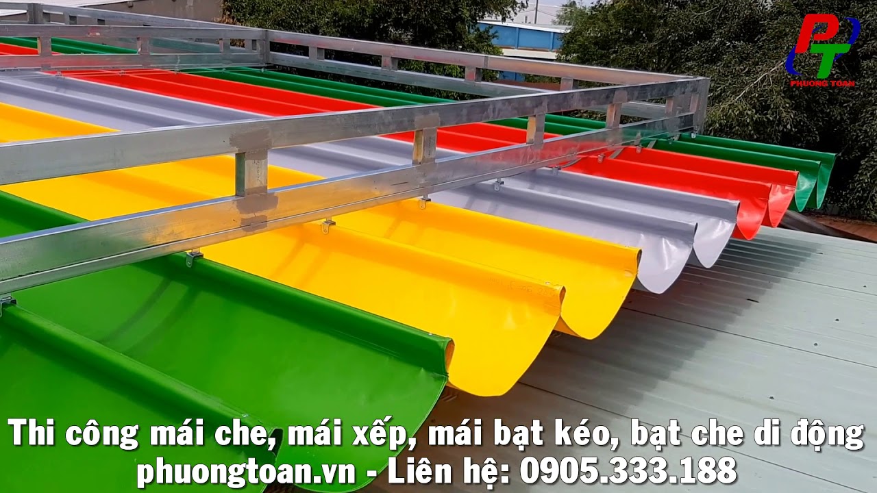 LẮP ĐẶT MÁI BẠT CHE NẮNG MƯA DI ĐỘNG NGOÀI TRỜI GIÁ RẺ TPHCM