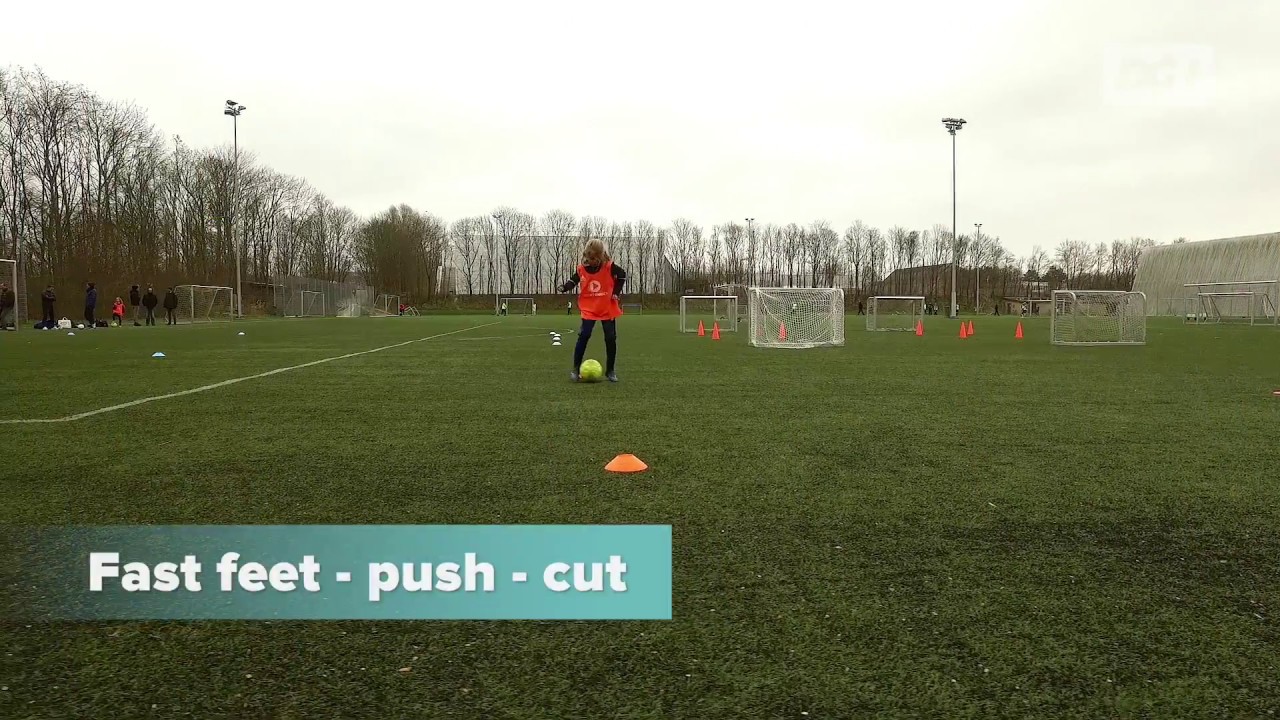 Fodboldkoordination - fast feet - push - cut