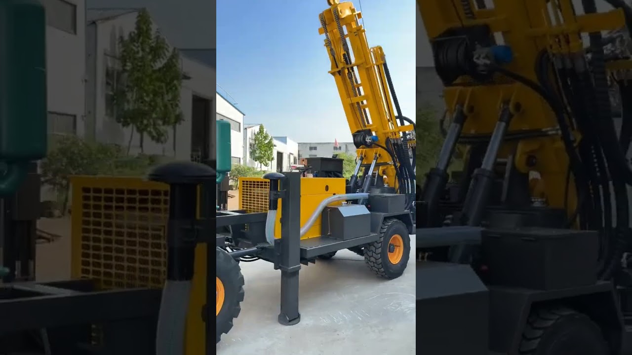 300m Deep Borehole Drilling Rig &ndash; Wheel-Mounted Water Well Drilling Demo & Close-Up Look