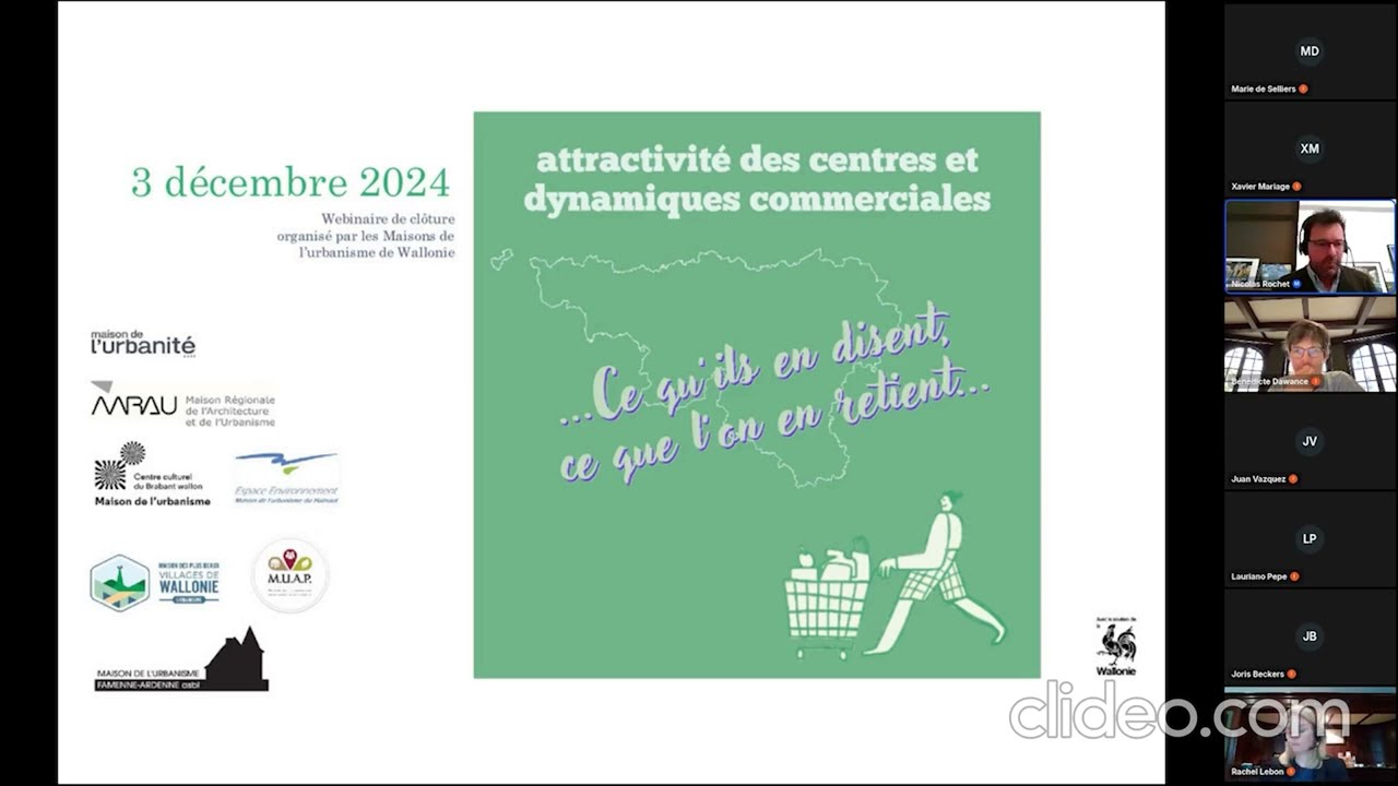 Webinaire Attractivités des centres et dynamiques commerciales - 3 décembre 2024 - Replay