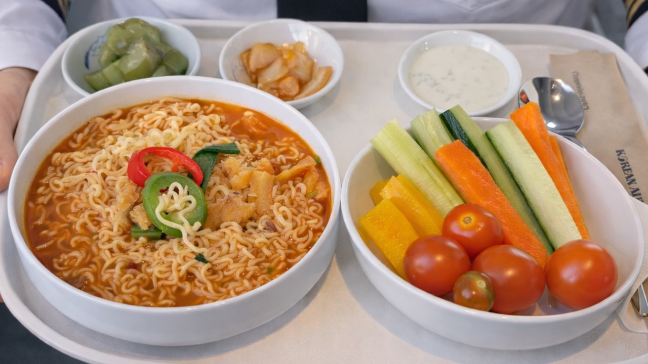 990만원 대한항공 기내식을 소개합니다 | IAD &rarr; ICN KE094