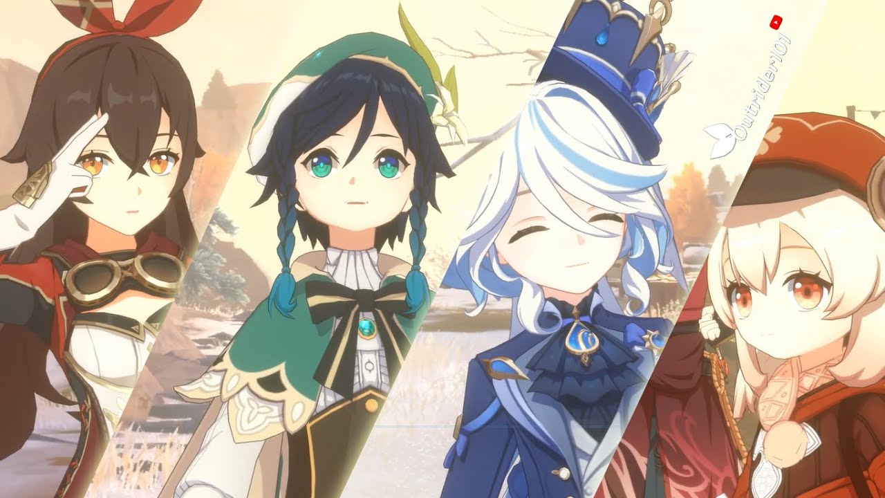 Everyone Celebrating 2026 in Dragonspine - Genshin Impact Christmas & New Year Animation