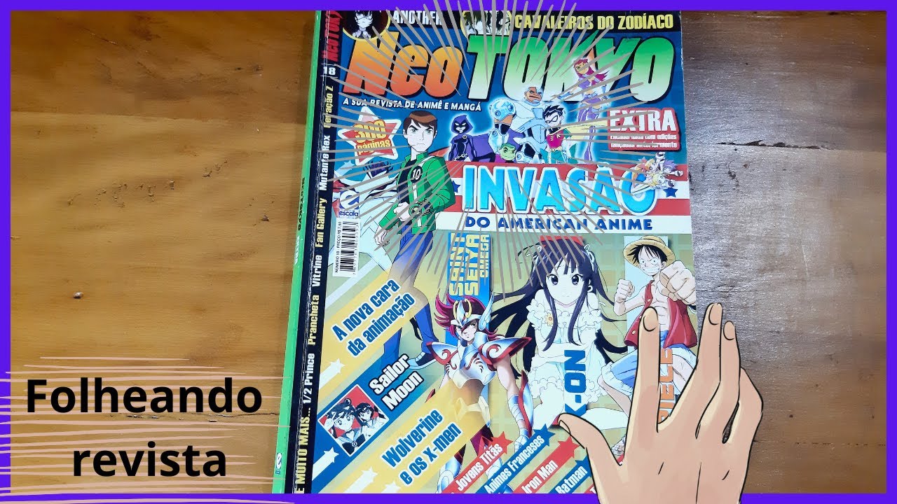 ASMR - Folheando revista de anime + leitura inaudível