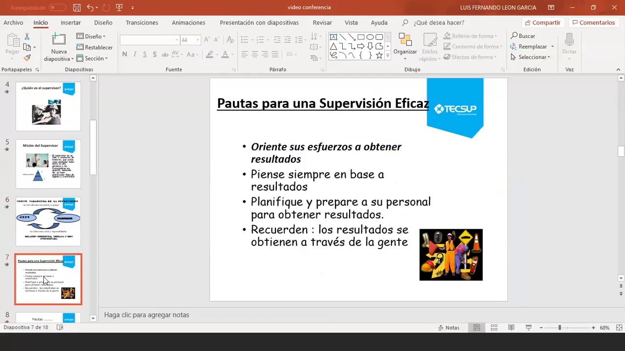 Capacitacion en supervision de produccion