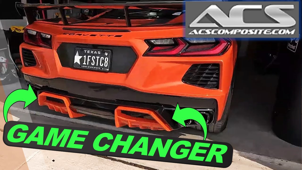 Reviewing the ACS Rear Diffuser & Install for C8 Corvette!