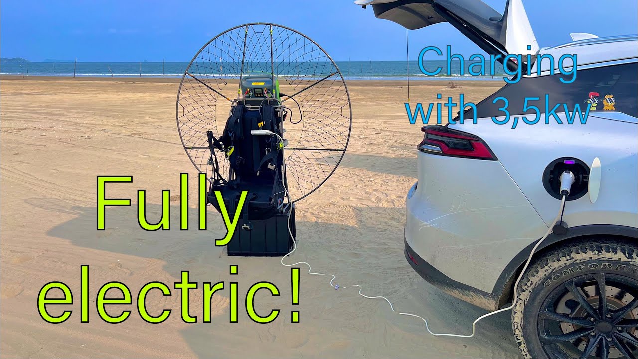 Electric paramotor - flying fully electric and charge wherever you want + test my new Spyder 3!