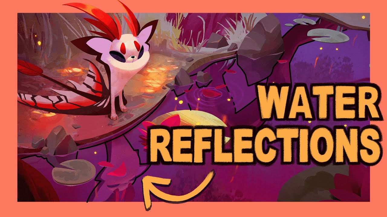 Draw & Paint realistic WATER REFLECTIONS