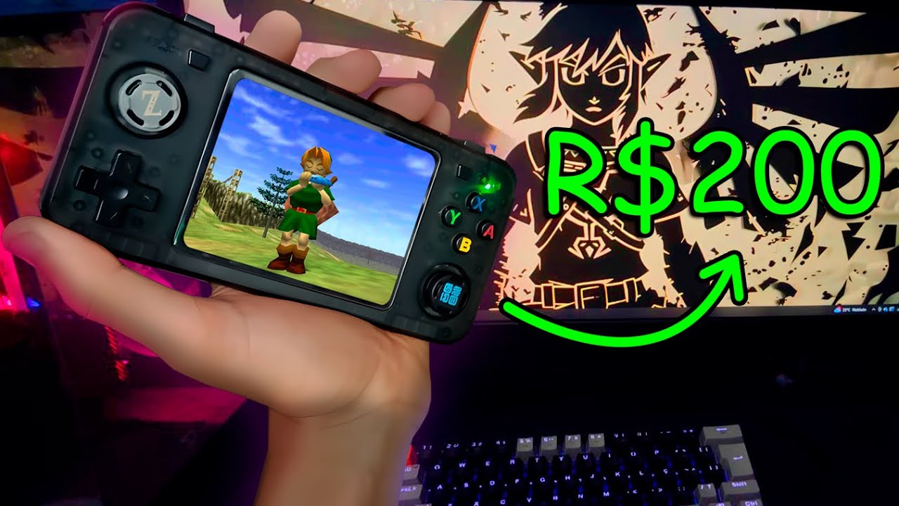O MELHOR console portátil BARATO de 2026! (R36H)
