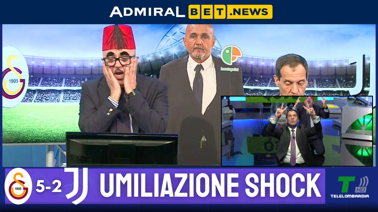 GOL DI GALATASARAY JUVE 5-2: STUDIO INCREDULO PER IL SECONDO TEMPO DEI BIANCONERI