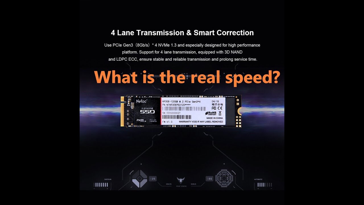 Netac M.2 NVME PCIe Gen3x4 SSD