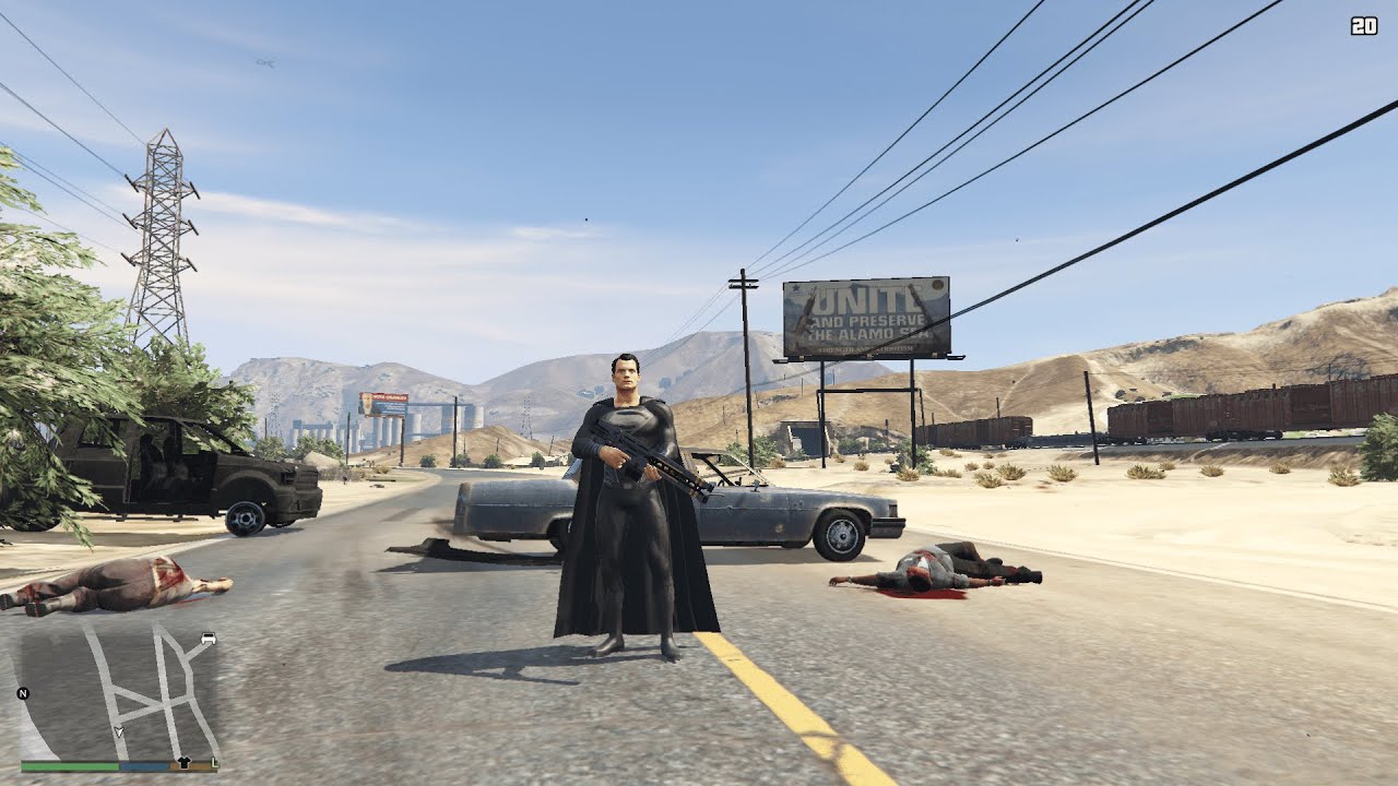 SUPERMAN VS ZOMBIES GTA #gta5 #grandtheftauto