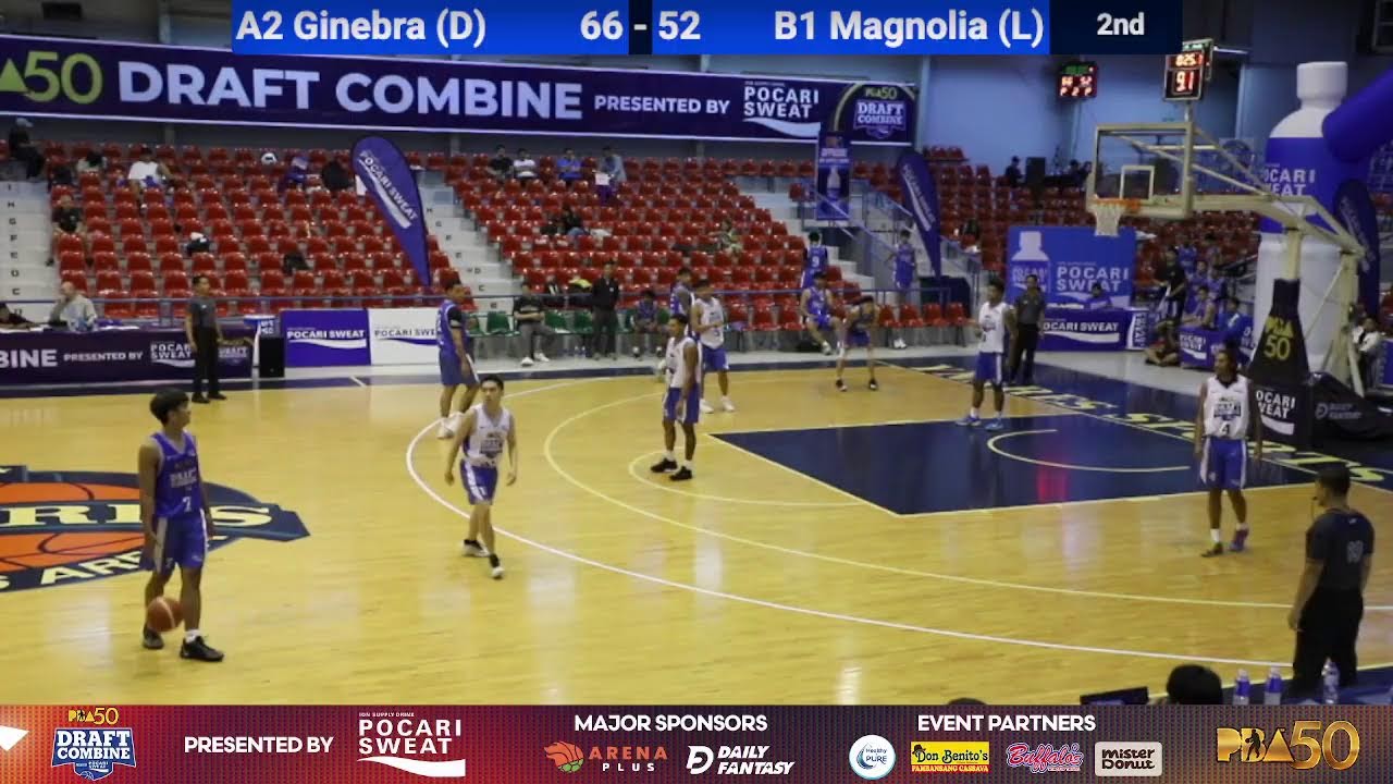 🏀 PBA 50 Draft Combine D2 Mini Tournament: SEMIS - A2 Ginebra (dark) vs. B1 Magnolia (light)