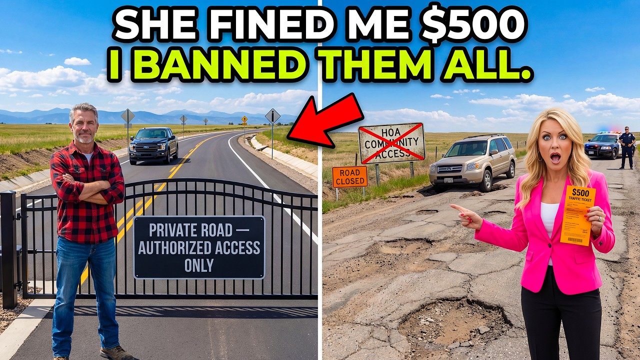 HOA Fined Me $500 for Using My Own Road — So I Built a Better One and Banned Them All!