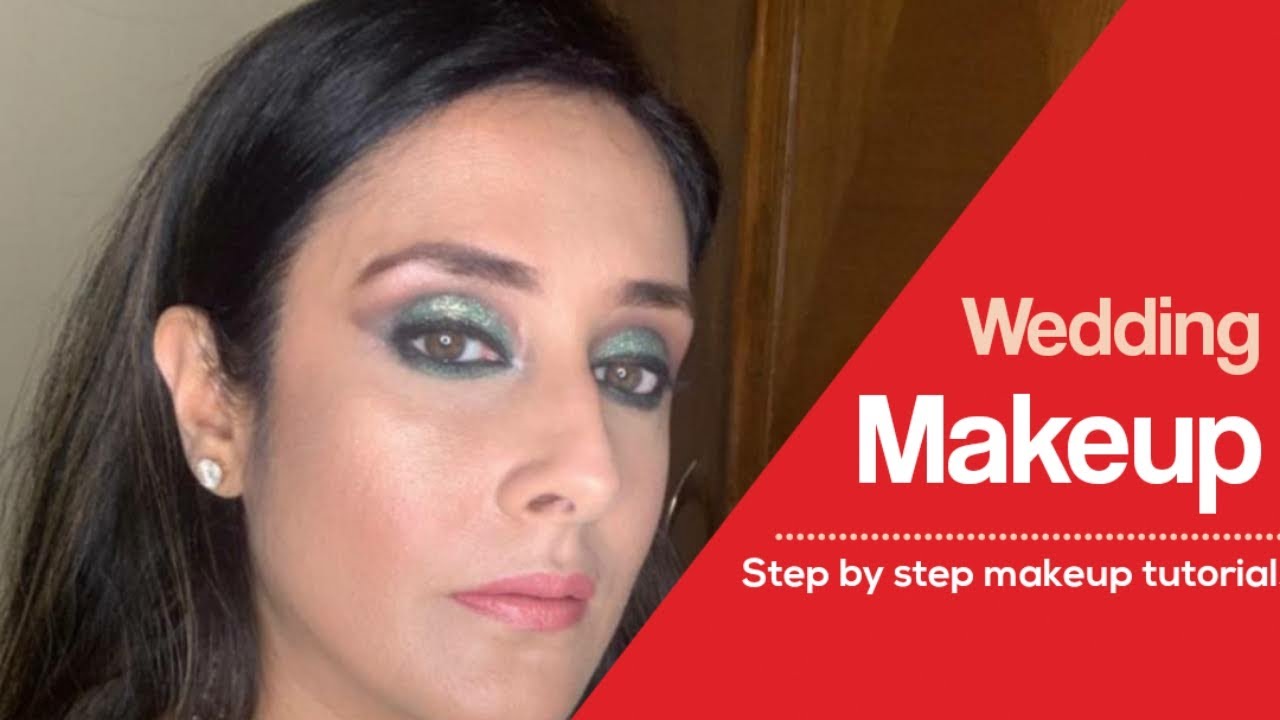 Easy Indian Wedding Guest Makeup Tutorial 2020 | Get Traditional Makeup Look With Green Smokey Eyes