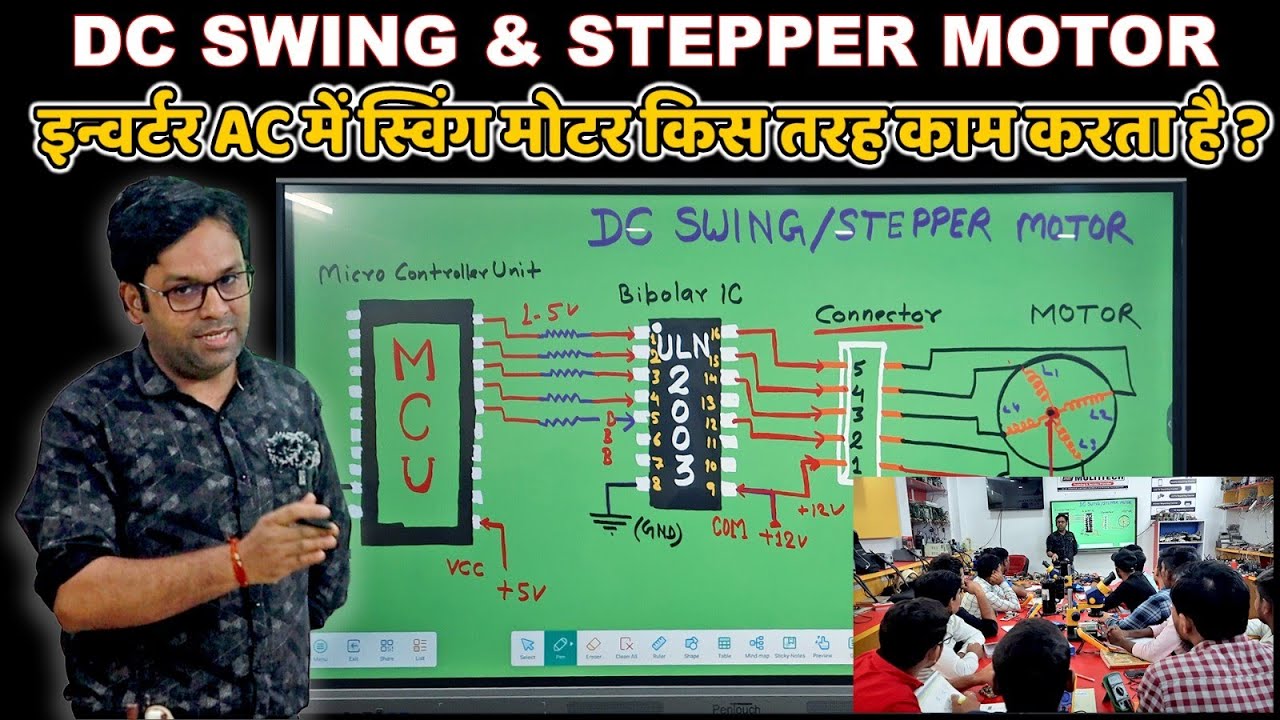 AC में DC Swing Motor कैसे काम करता है | BEST AC REPAIRING COURSE | DC MOTOR REPAIR, DC MOTOR REPAIR