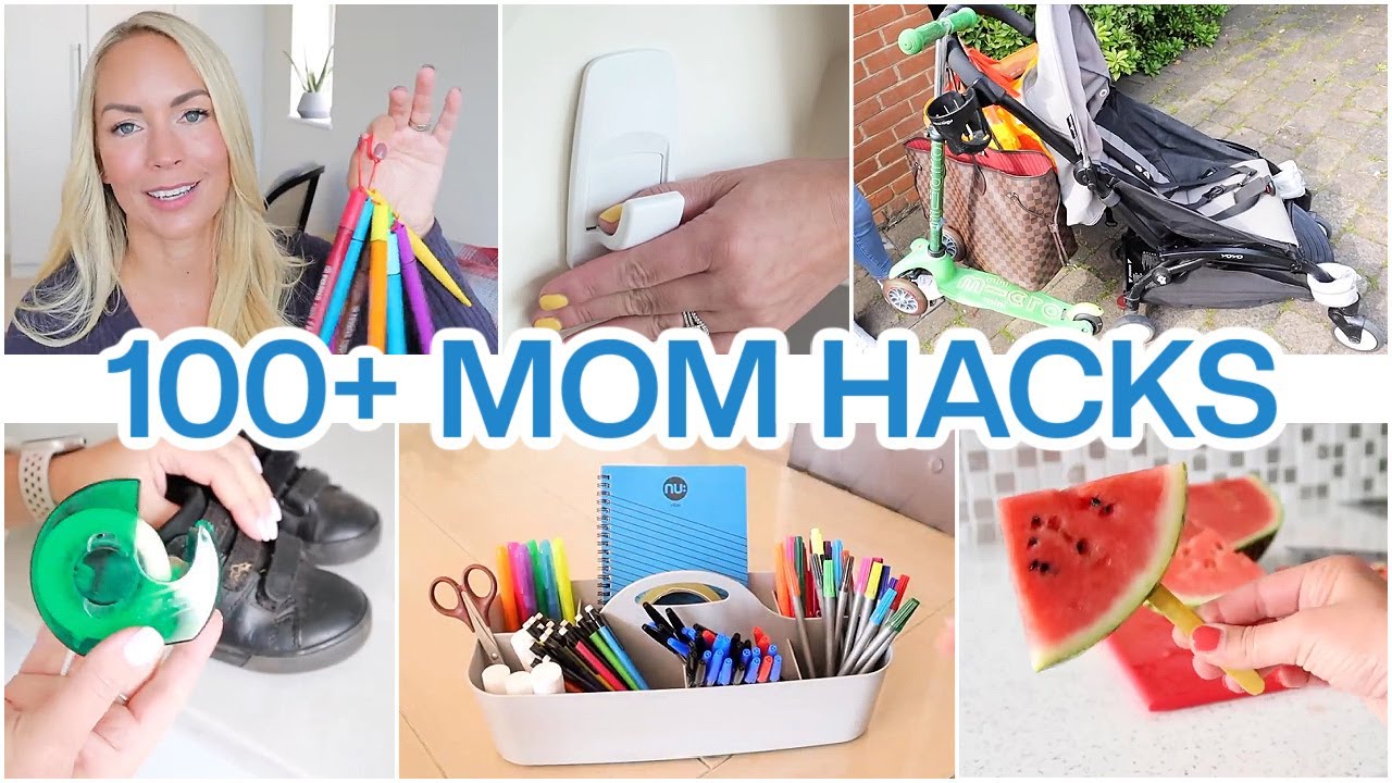 100+ of the BEST MOM HACKS Ever!  Ultimate Mum Hacks Marathon ✅