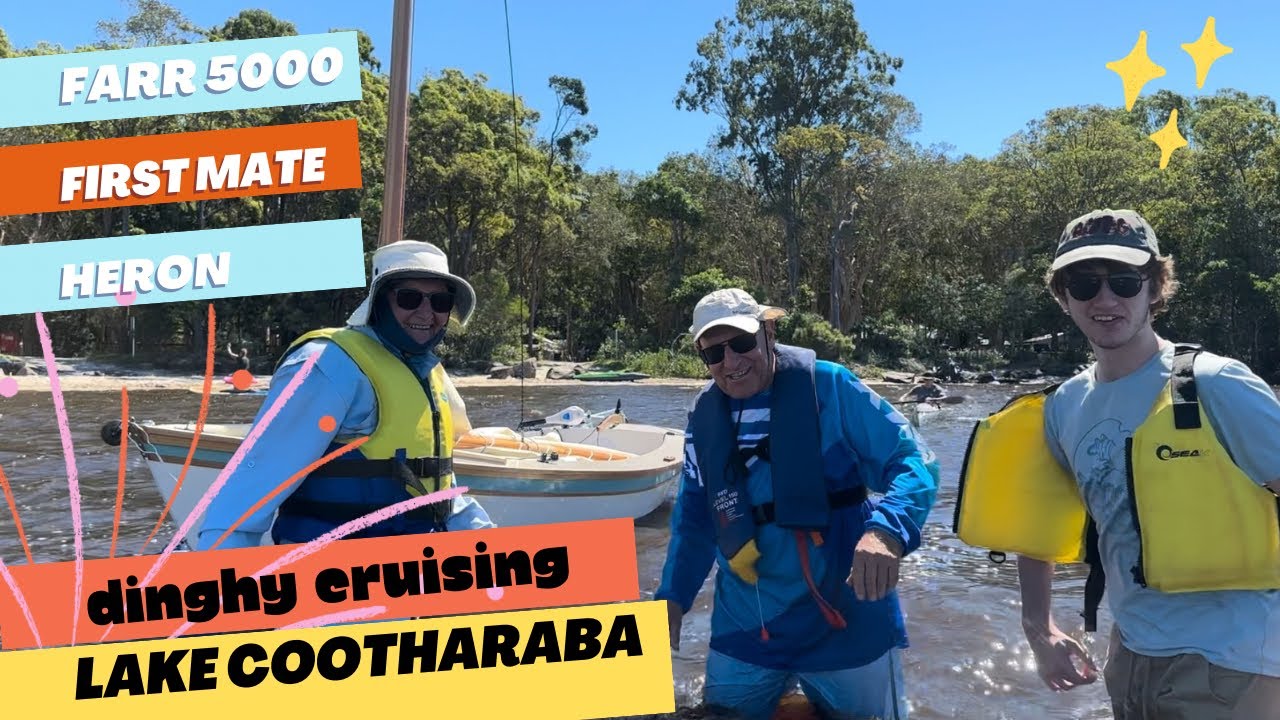Sailing Lake Cootharaba - Lillistone First Mate, Farr 5000, Heron Dinghy Cruising