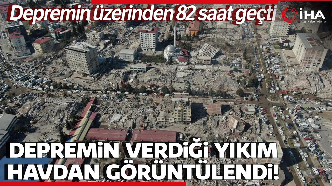 Depremin Yıktığı Kahramanmaraş'ın Son Durumu Havadan Görüntülendi