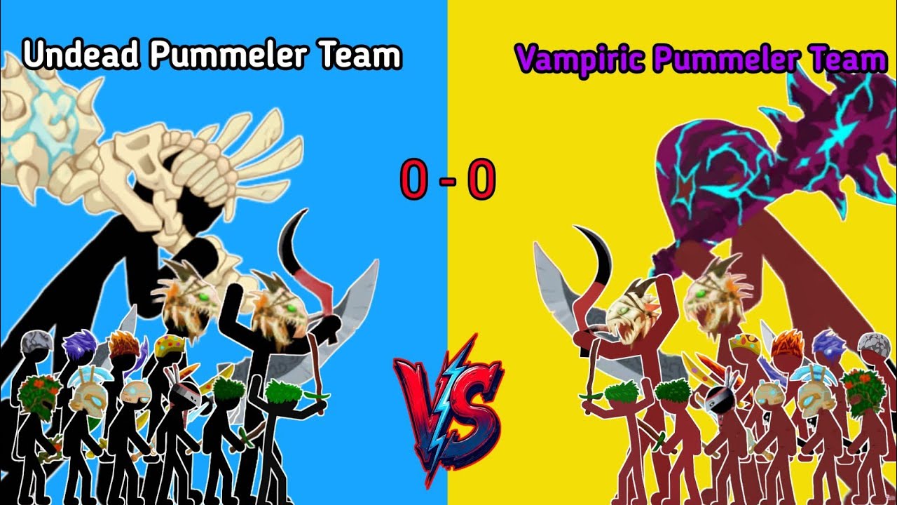 Undead Pummeler Team VS Vampiric Pummeler Team - Who wins?