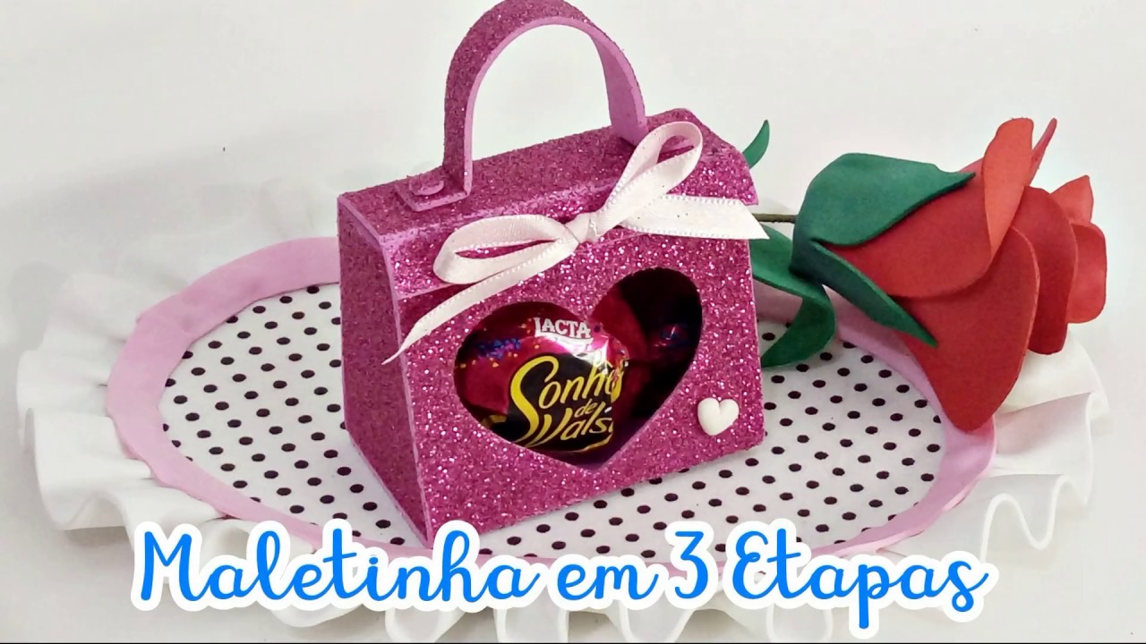 DIY: Maletinha Porta bombom/ Dia da Mulher/ Dia das Mães/ Ocasião