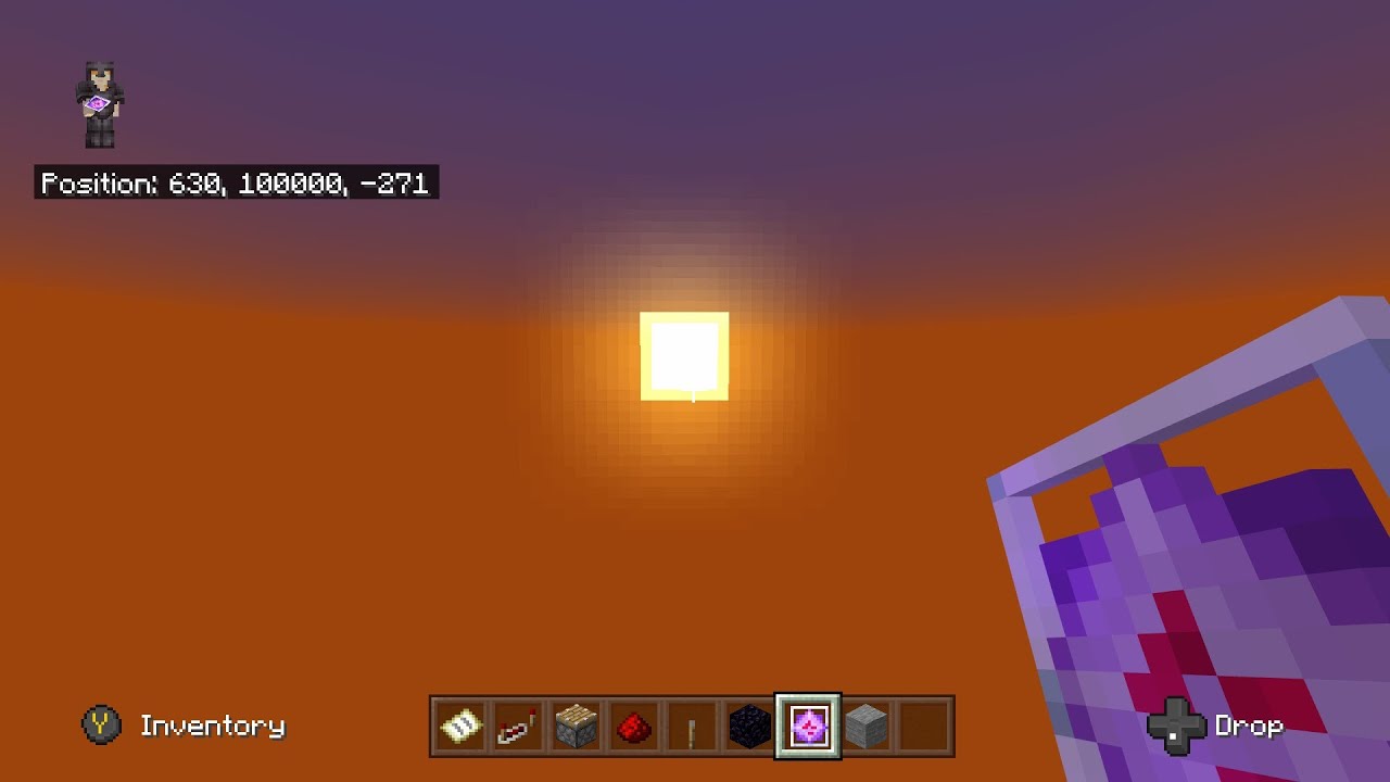 how to go to space in minecraft