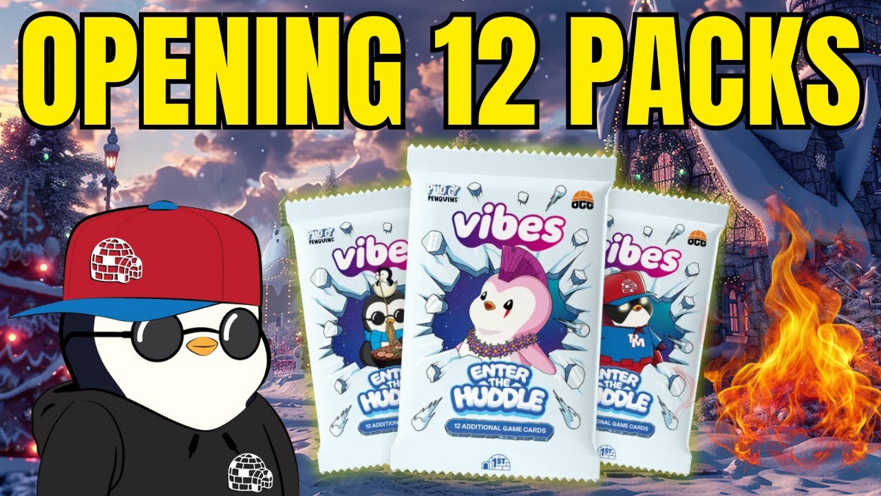 Pack Opening in Pudgy Penguins Vibes TCG | Orange Cap Games