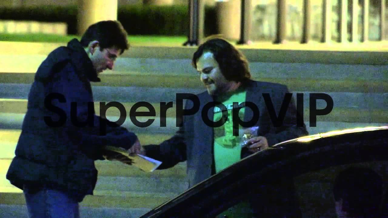 Jack Black and Tanya Haden depart a Private Cocktail Part...