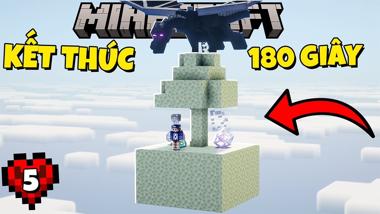 MINECRAFT SKY BLOCK 180 GIÂY TẬP 5 : Kết Thúc !!