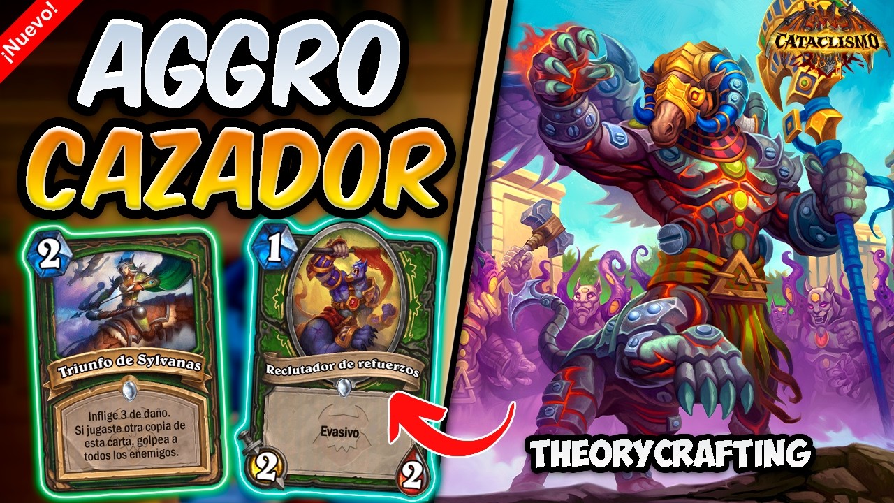 MUCHO PELIGR0 con SOLO 1 CARTA NUEVA que GANA PARTIDAS !!│CAZADOR AGGRO│CATACLISMO HEARTHSTONE