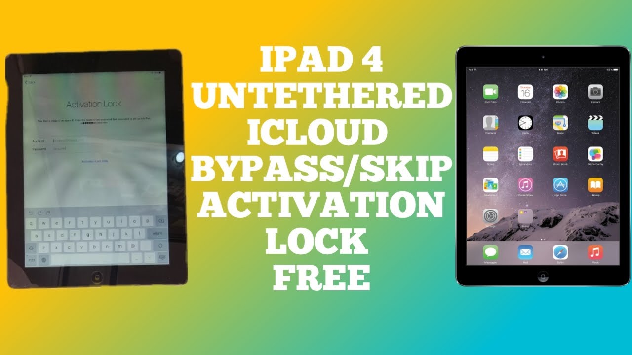 IPAD 4 FREE UNTETHERED ICLOUD BYPASS| REMOVE ACTIVATION IOS 10.3.3|10.3.4
