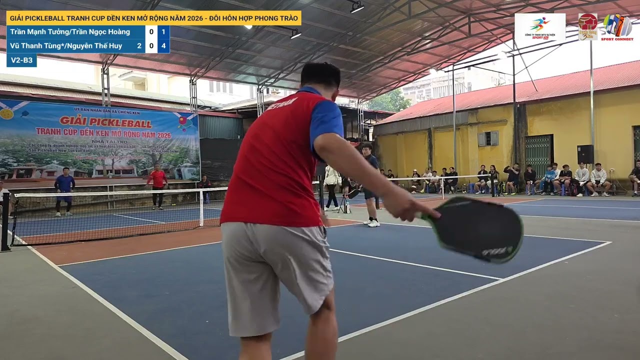 Giải Pickleball Tranh Cup Đền Ken Mở Rộng Năm 2026 - Đôi Hỗn Hợp Phong Trào: V2-B3