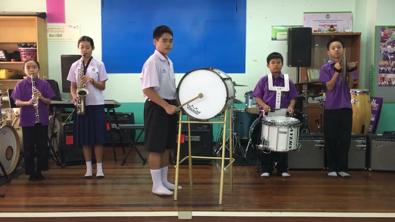 ด.ช.ภัทร์ยศ คำเมือง ร.ร.ศรีเอี่ยมอนุสรณ์ (Bass drum) เพลงกราวกีฬา