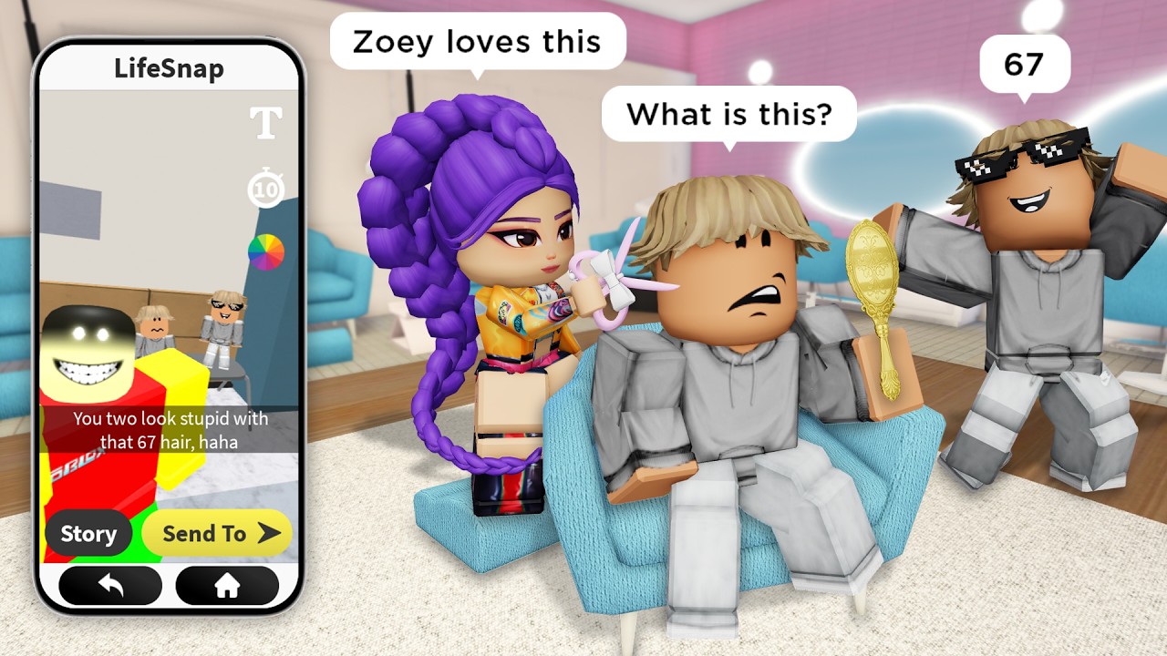 Rumi Said GLOW UP... Then Made Us The 67 KID 😭✨ Roblox Snapchat Trolling - Funny Moments