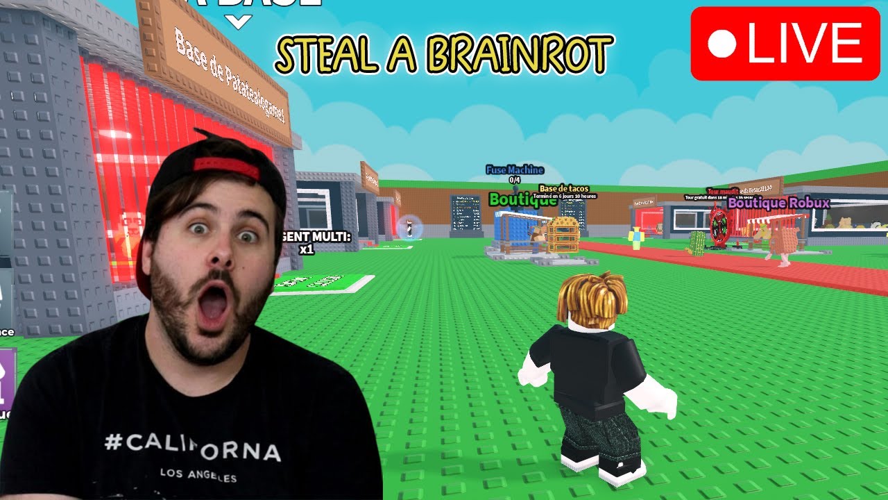 🔴 LIVE ROBLOX – STEAL A BRAINROT 🧠 | JE JOUE AVEC LES ABOS 😈🇫🇷