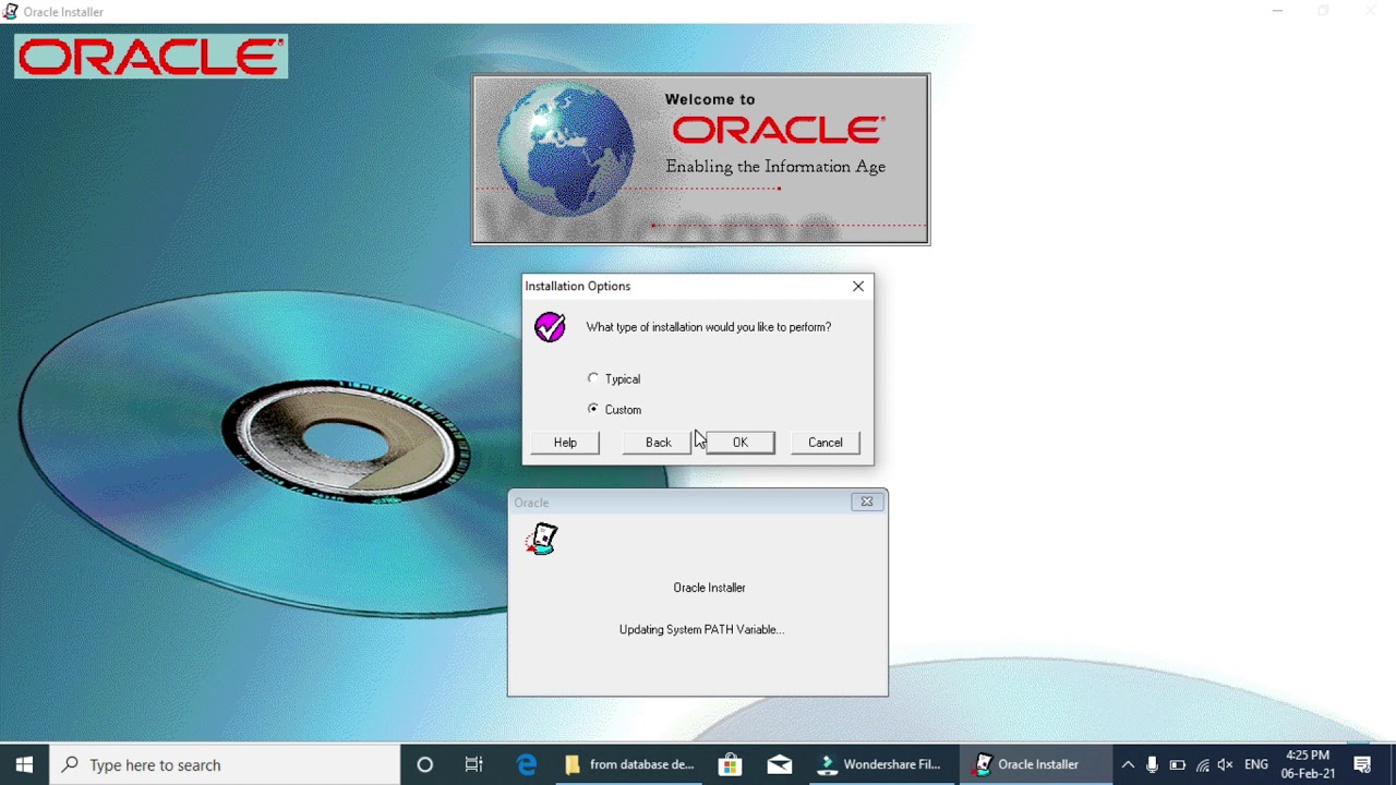 Oracle Forms6i  Installation on Windows 10