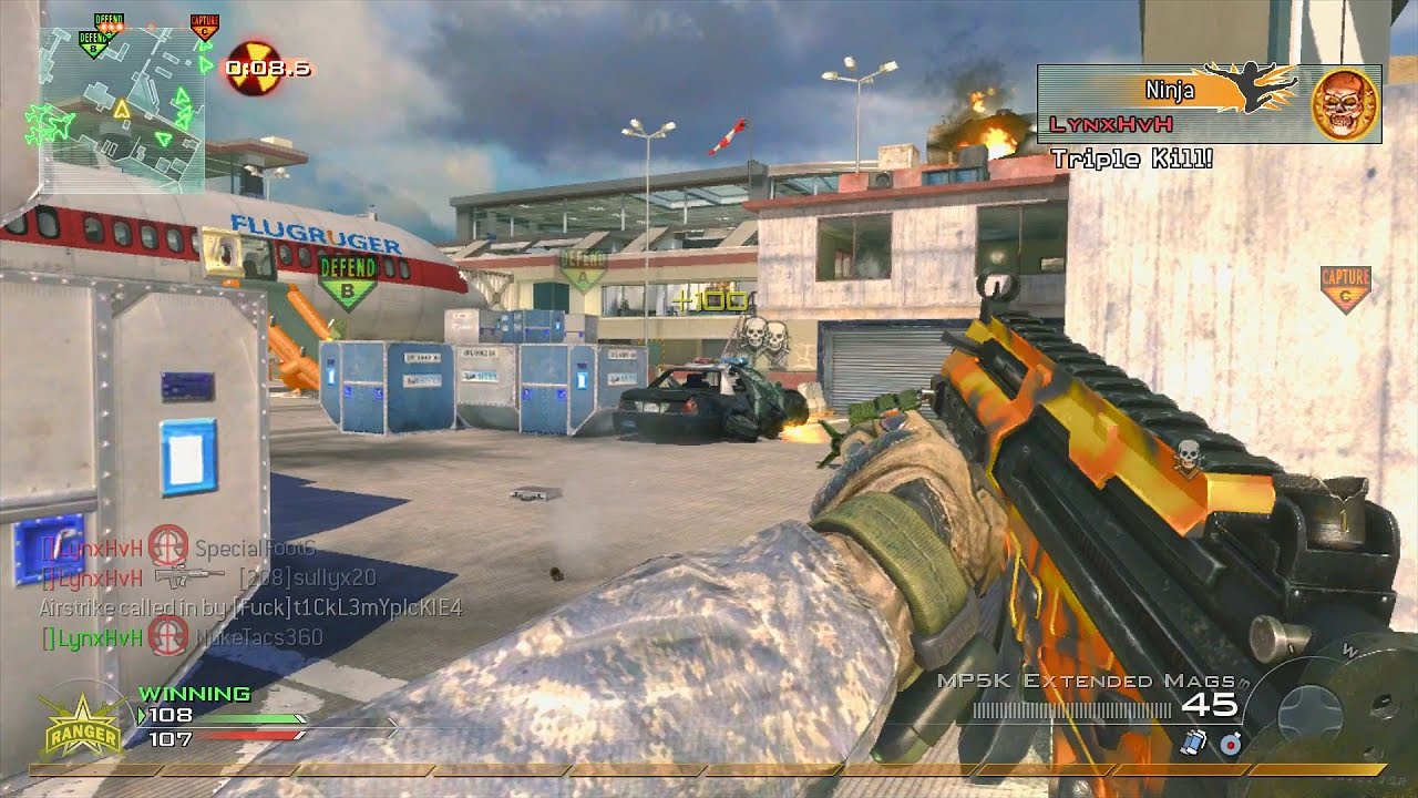 MW2: Potential 100+ Kill Game Ruined by Hacker LIVE | 89 Kills & Nuke (Xbox 360)