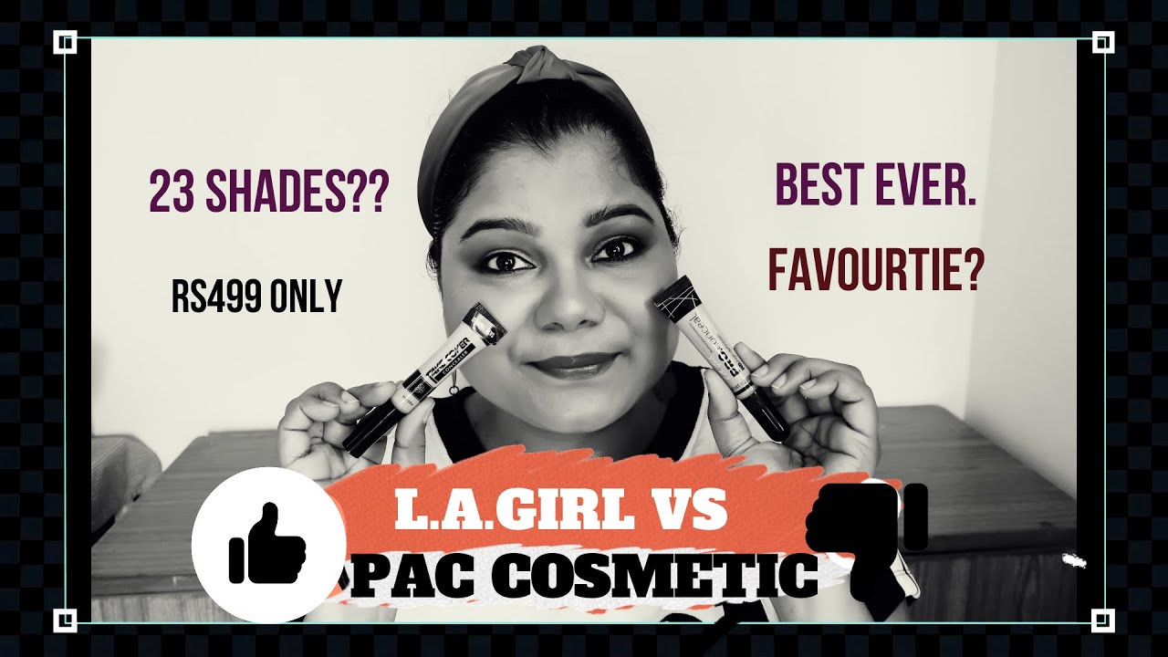 L.A GIRL VS PAC TAKE COVER CONCEALORS I ARE THEY SAME? WORTH THE HYPE ? #l.agirl #paccosmetic