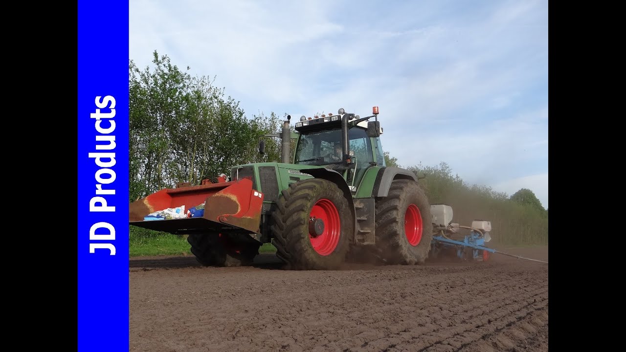 Fendt 822/Monosem/Mais zaaien/Seeding Maize/Mais Aussaat/Frens/Hulshorst/2016