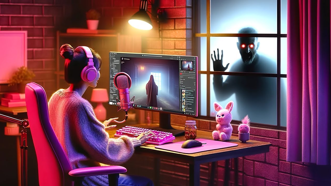 De livestreamer en haar stalker - Chilla's Art Parasocial | パラソーシャル (Full Game)