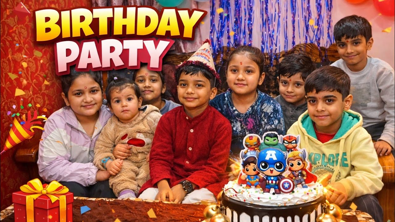 🧒👧 Bachchon ki masti aur cake cutting | HBD celebration 🎂