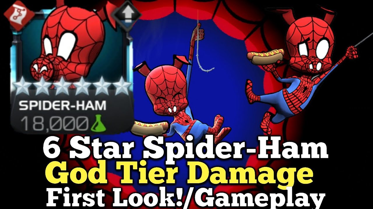 6 Star Spider-Ham Gameplay! | Crazy Power Sting Damage & Super Fun! | Marvel Contest Of Champions