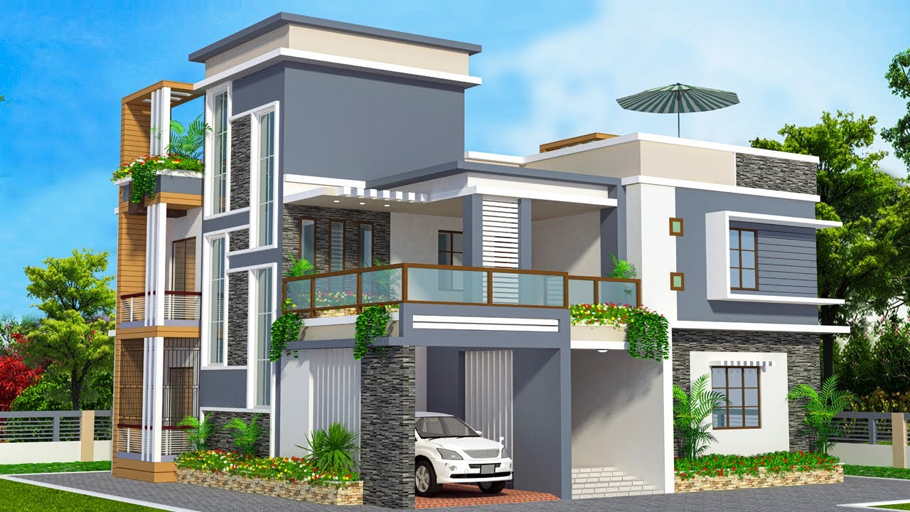 5 Bedroom 3D House Design | 5 BHK Duplex House Plan | EhAn Tv