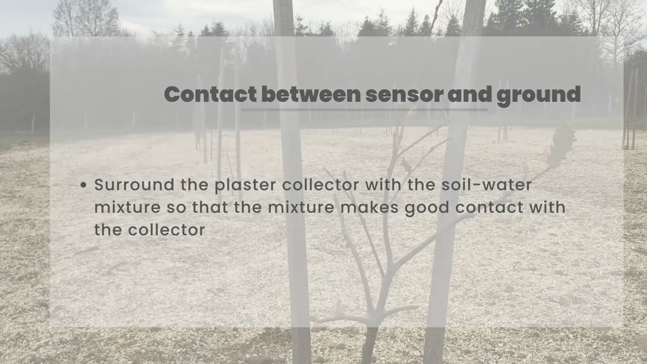 Watering management in truffle plantation: installation of the dedicated pF Tracer sensor - WETRUF