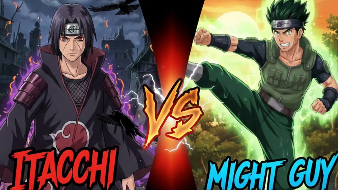 Itachi VS Guy Fight | Naruto game #gaming #naruto #itachi #guy 
