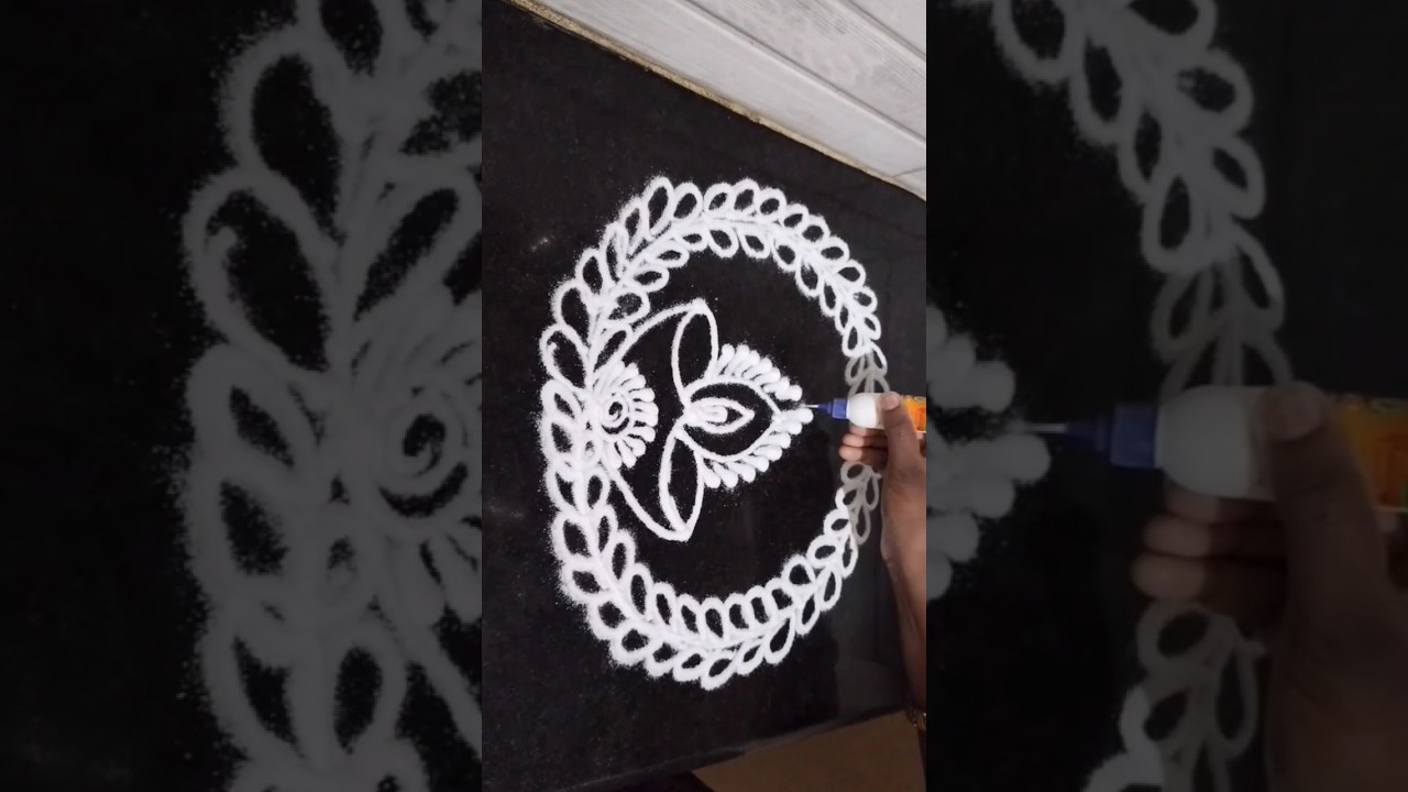 fantastic deepam rangoli #easyrangoli #diwalirangoli2023 #deepamkolam#youtubeshorts #viraliralshorts